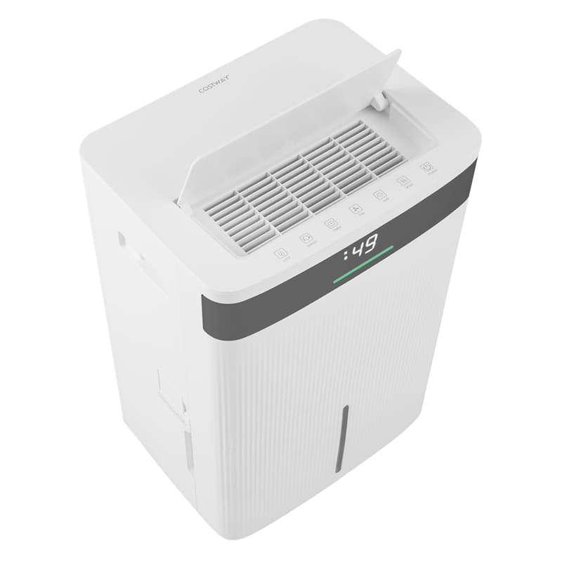 74 Pints Dehumidifier for Home & Basement, 4500 Sq.Ft Portable Dehumidifier with Drain Hose, 24H Timer, 3-Color Indicator, Auto Defrost for Bathroom