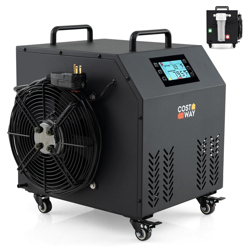 Ice Bath Chiller for Cold Plunge Tubs, 0.8HP Professional Cold Therapy Chiller with Wheels, WiFi App Control, Built-in Pump, 2 Filters & 3 Hoses