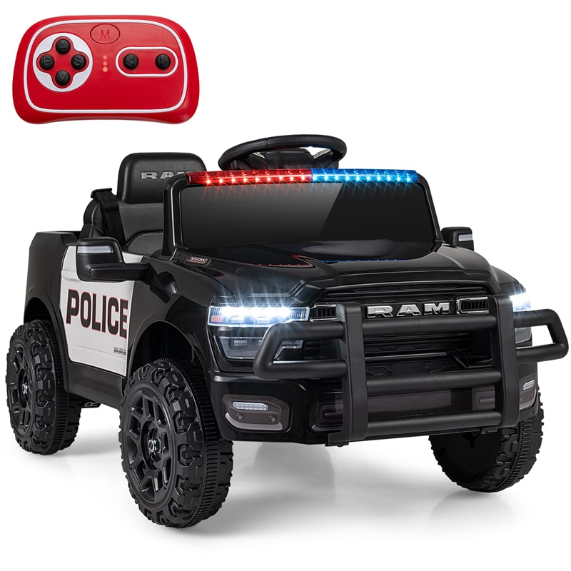 12V Kids Ride-On Truck Car Licensed RAM 3500 Electric Vehicle with Remote Control, Soft Start & LED Lights, Ride On Toy for Boys Girls Aged 3+