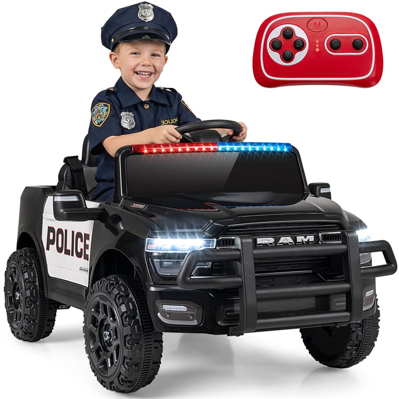 12V Kids Ride-On Truck Car Licensed RAM 3500 Electric Vehicle with Remote Control, Soft Start & LED Lights, Ride On Toy for Boys Girls Aged 3+