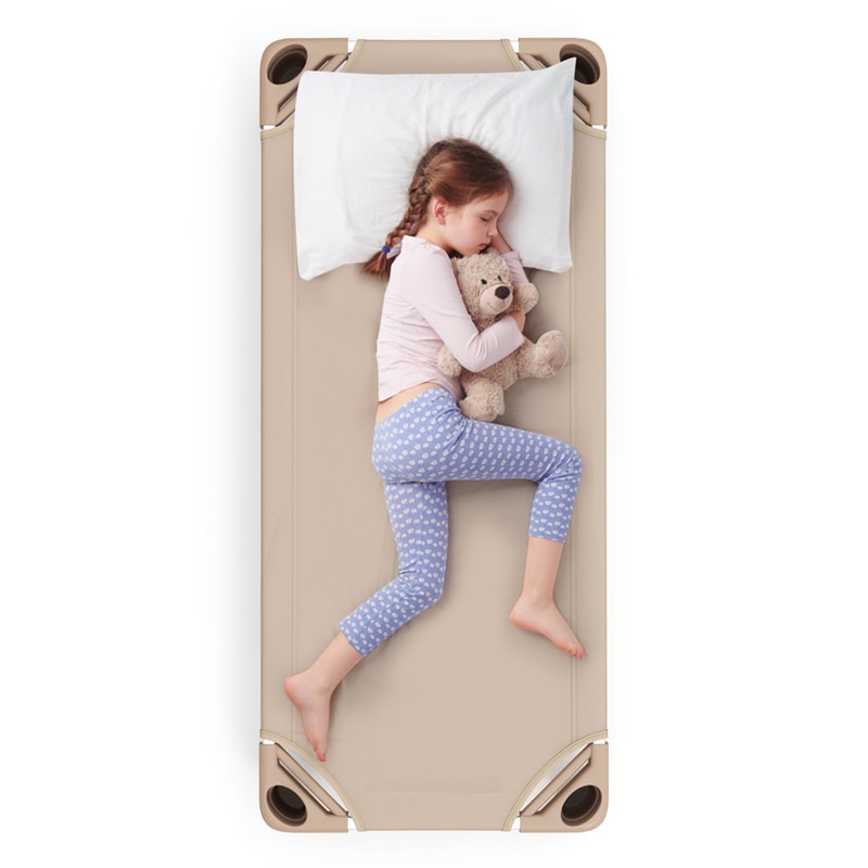 Pack of 6 Stackable Daycare Cots for Kids, 51" x 23" Preschool Nap Mat Toddler Sleeping Cot with Easy Lift Corner, Space-Saving for Classroom