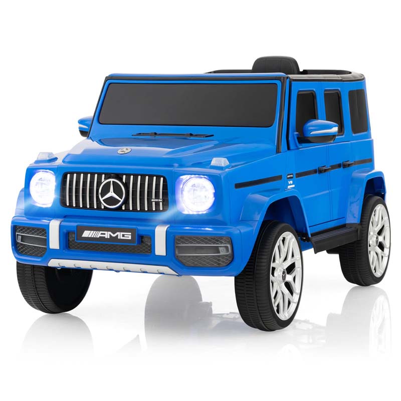 12V Kids Ride On Car, Licensed Mercedes-Benz G63 Battery Powered Electric Toy Car with Spring Suspension