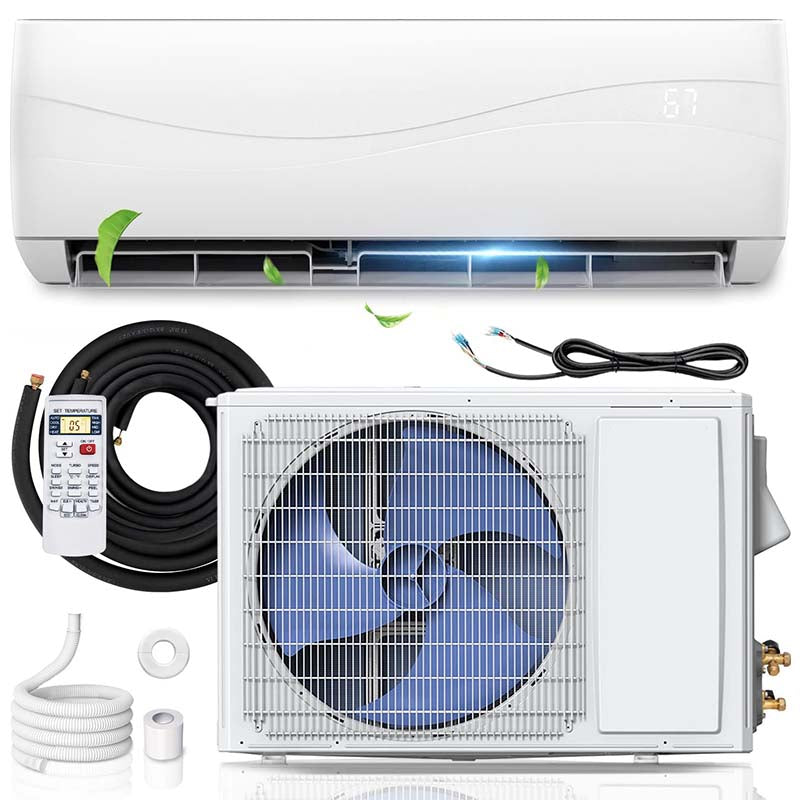 12000BTU Ductless Mini Split Air Conditioner 208-230V 17 SEER2 Wall-Mounted Inverter AC Unit with Heat Pump