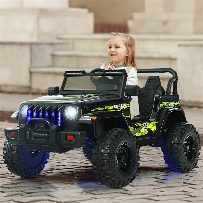 Kids Ride on Jeep Truck 12V Battery Powered Electric Vehicle with 2.4G Remote Control