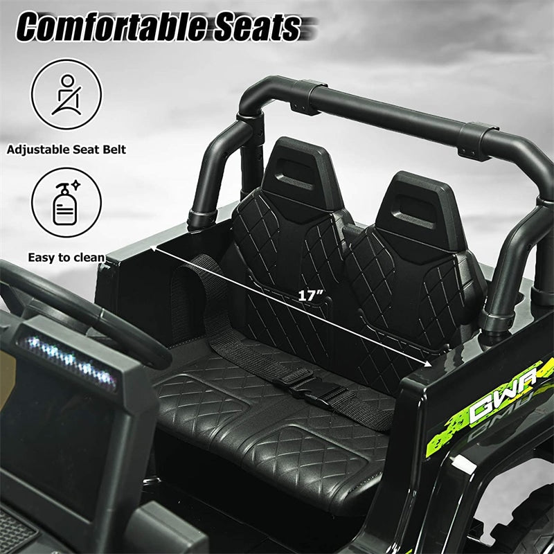 Kids Ride on Jeep Truck 12V Battery Powered Electric Vehicle with 2.4G Remote Control