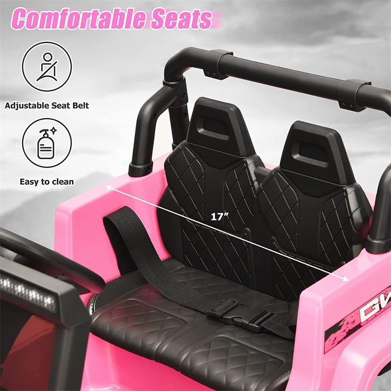 Kids Ride on Jeep Truck 12V Battery Powered Electric Vehicle with 2.4G Remote Control