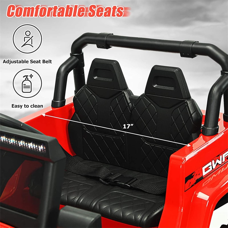 Kids Ride on Jeep Truck 12V Battery Powered Electric Vehicle with 2.4G Remote Control