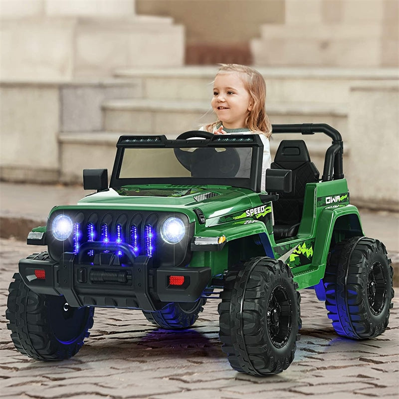 Kids Ride on Jeep Truck 12V Battery Powered Electric Vehicle with 2.4G Remote Control
