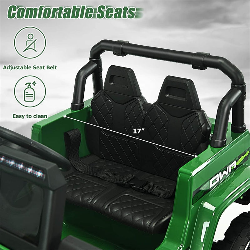 Kids Ride on Jeep Truck 12V Battery Powered Electric Vehicle with 2.4G Remote Control