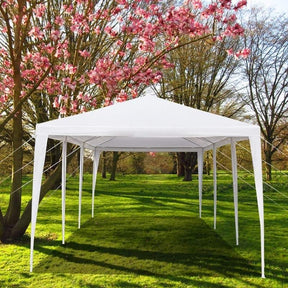 10 x 30 FT Outdoor Gazebo Canopy Tent Party Wedding Event Tent with 6 Removable Sidewalls & 2 Doorways