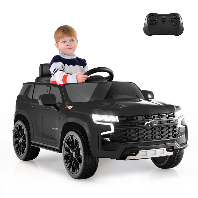 Licensed Chevrolet Tahoe Kids Ride On Car 12V Battery Powered Electric Truck SUV RC Vehicle with Light & Music