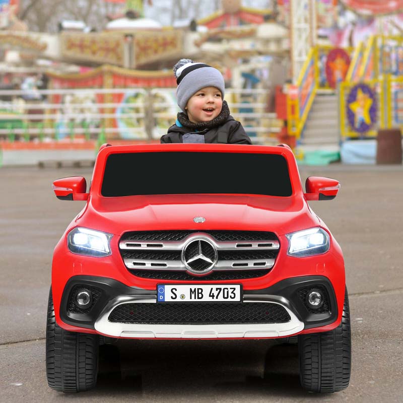 Licensed Mercedes Benz X Class Kids Ride-on Car 12V Battery Powered Vehicle Riding Toy Car with Trunk