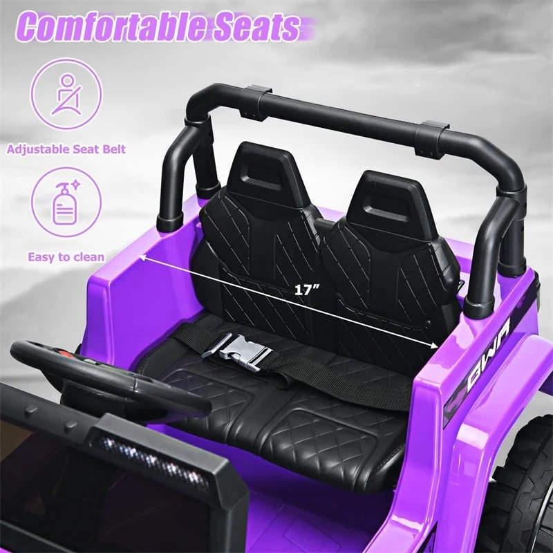 Kids Ride on Jeep Truck 12V Battery Powered Electric Vehicle with 2.4G Remote Control