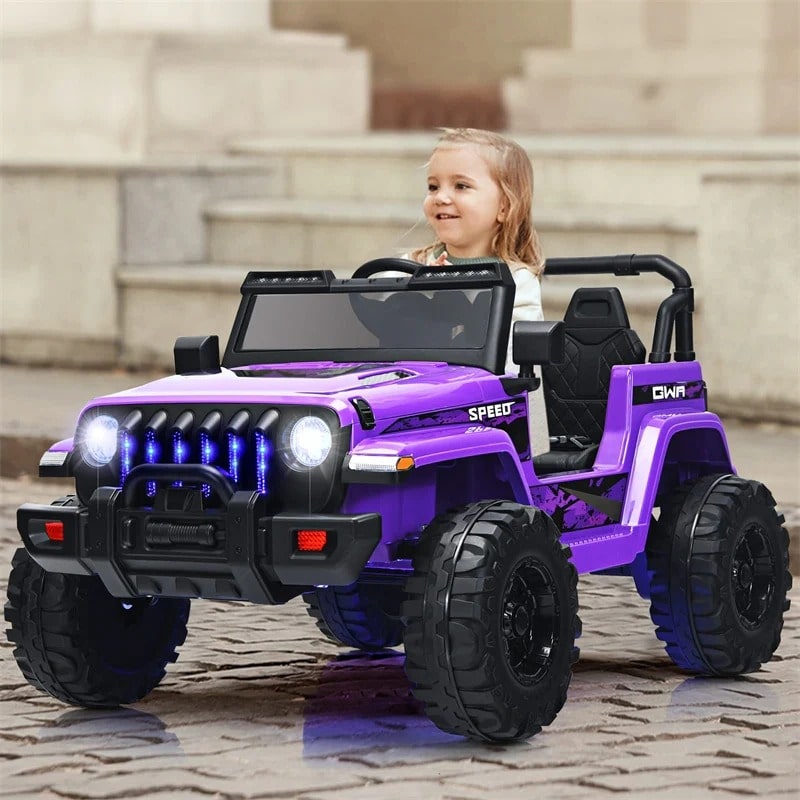 Kids Ride on Jeep Truck 12V Battery Powered Electric Vehicle with 2.4G Remote Control