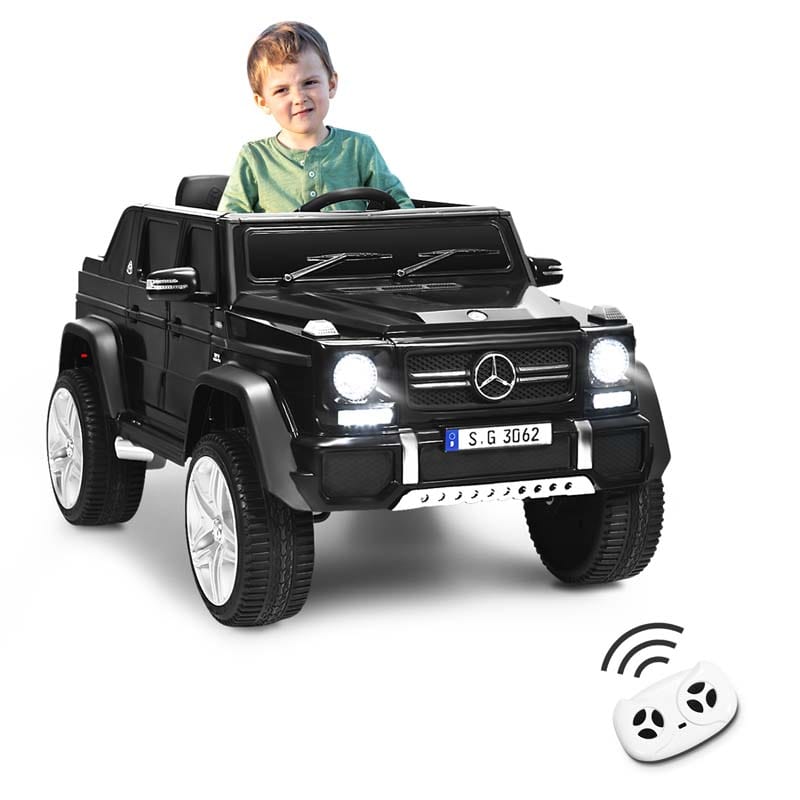 12V Mercedes-Benz G650-S Licensed Kids Ride-On Car, Electric Riding Toy Truck with Remote & Spring Suspension