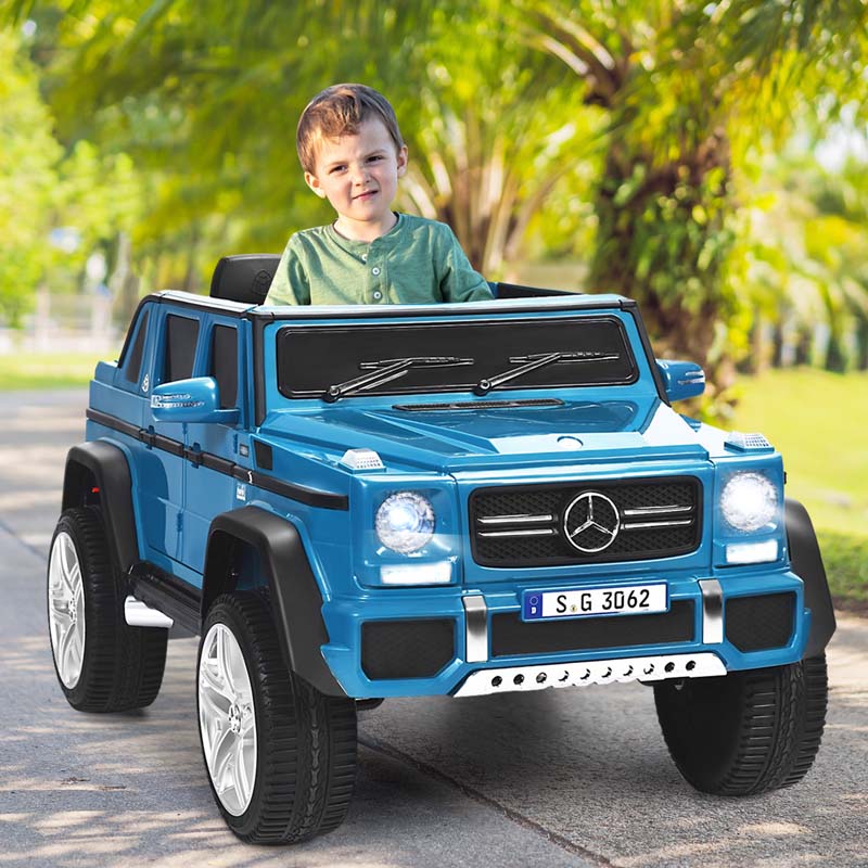 12V Mercedes-Benz G650-S Licensed Kids Ride-On Car, Electric Riding Toy Truck with Remote & Spring Suspension