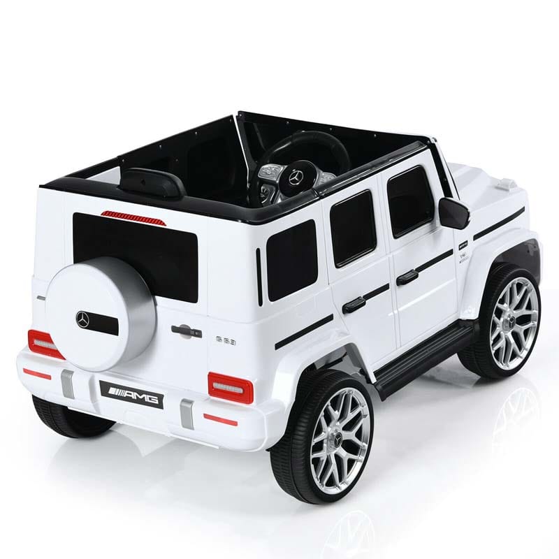 12V Kids Ride On Car, Licensed Mercedes-Benz G63 Battery Powered Electric Toy Car with Spring Suspension