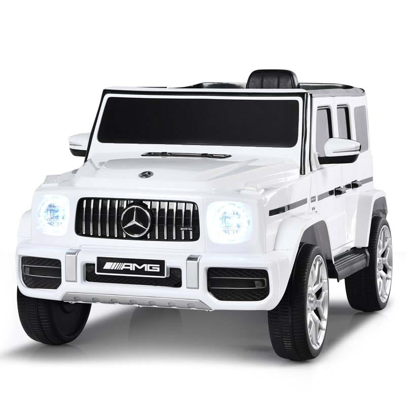 12V Kids Ride On Car, Licensed Mercedes-Benz G63 Battery Powered Electric Toy Car with Spring Suspension