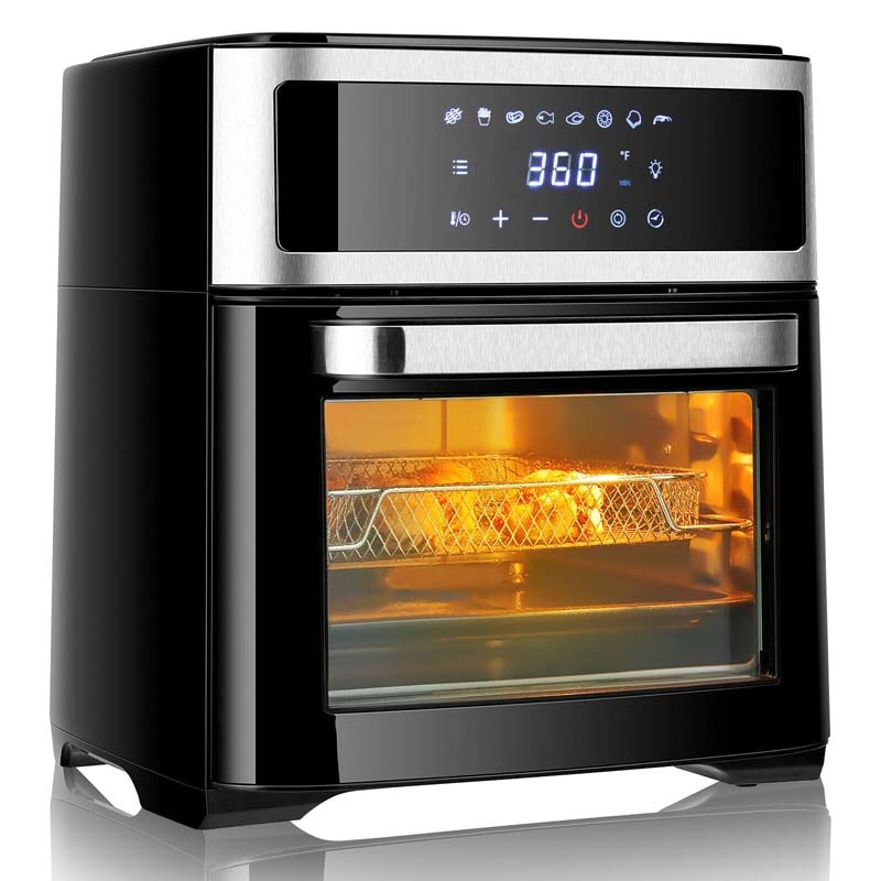 13.7 QT Air Fryer Toaster Oven, 8-in-1 Convection Countertop Oven 1700W with Touch Screen & 8 Presets