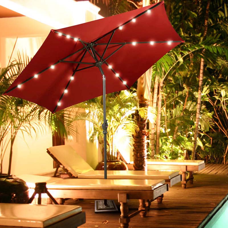 30lbs Heavy Duty Outdoor Market Umbrella Base, 17.5" Square Umbrella Stand for Patio, Poolside
