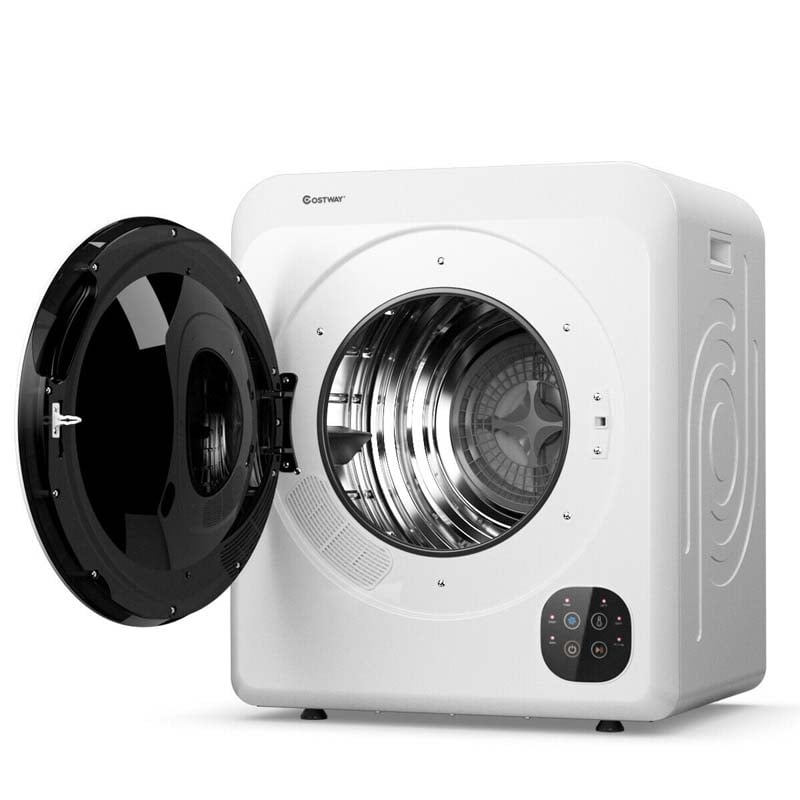 13.2 lb Portable Clothes Dryer, 1700W Electric Compact Front Load Tumble Dryer with Stainless Steel Tub for Apartments & Small Spaces
