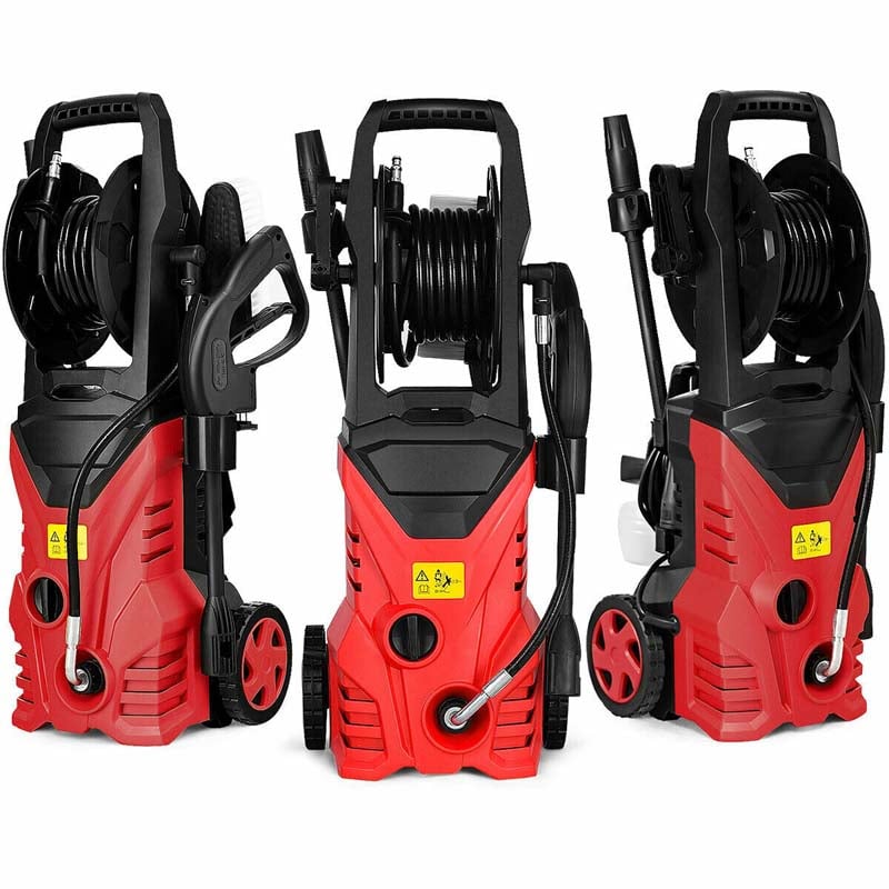 2030PSI Electric Pressure Washer, 1800W 1.32 GPM Portable Electric Power Washer with Hose Reel