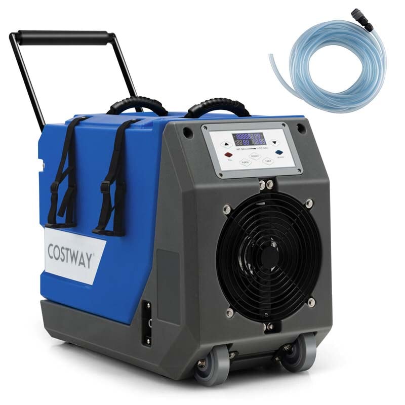 180 PPD Portable Commercial Dehumidifier for Basement, Industrial Dehumidifier with Pump & 24.6ft Drain Hose