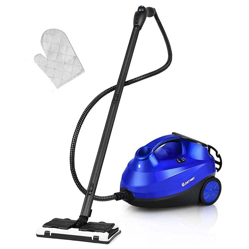 2000W Steam Cleaner, Multipurpose Household Steamer, Heavy Duty Rolling Cleaning Machine with 19 Accessories, 1.5L Water Tank