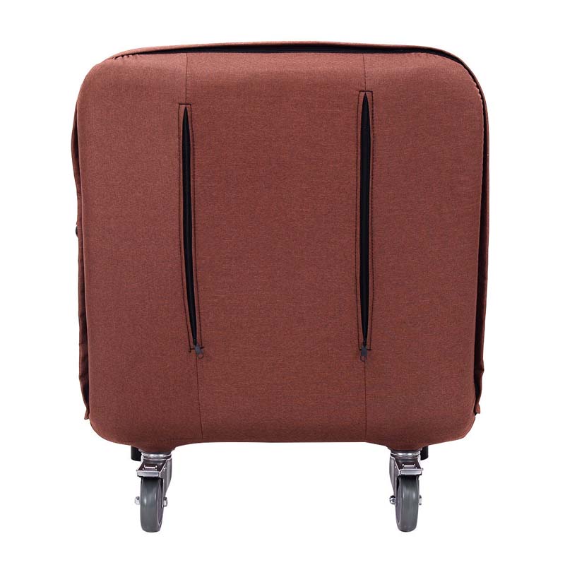 3-in-1 Convertible Sofa Bed, Folding Sleeper Chair with 5-Position Adjustable Backrest, Pillow, Hidden Legs & Wheels for Living Room Office