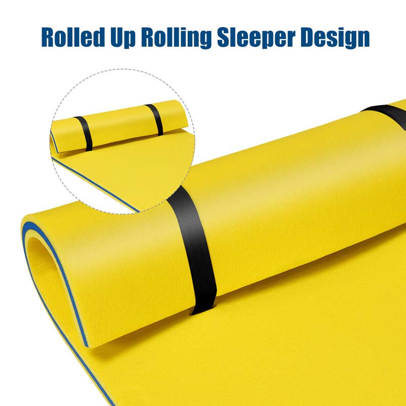 87" x 36" Floating Water Mat Pad, 3-Layer XPE Foam Water Pad/Pool Mat/Lounger Floating Island for River Lake Ocean