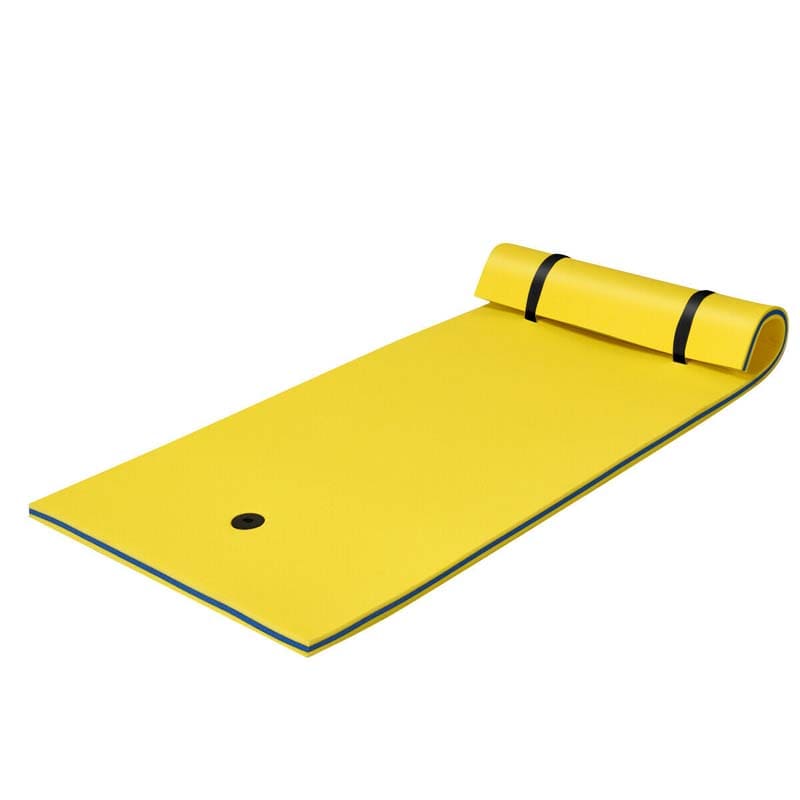 87" x 36" Floating Water Mat Pad, 3-Layer XPE Foam Water Pad/Pool Mat/Lounger Floating Island for River Lake Ocean