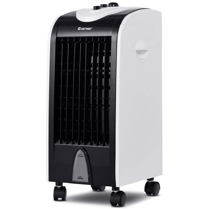 3-in-1 Portable Evaporative Cooler Fan Humidifier with Filter Knob, 3 Wind Speeds, 4L Water Tank