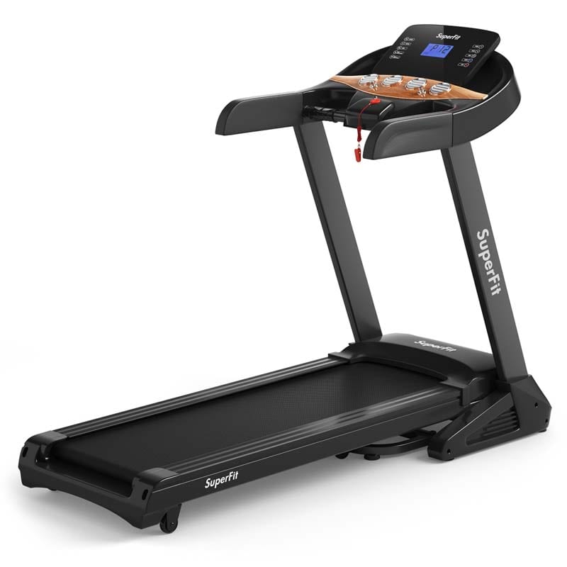 3.75 HP Folding Treadmill with Auto Incline & App Control, Electric Running Jogging Machine for Home Gym