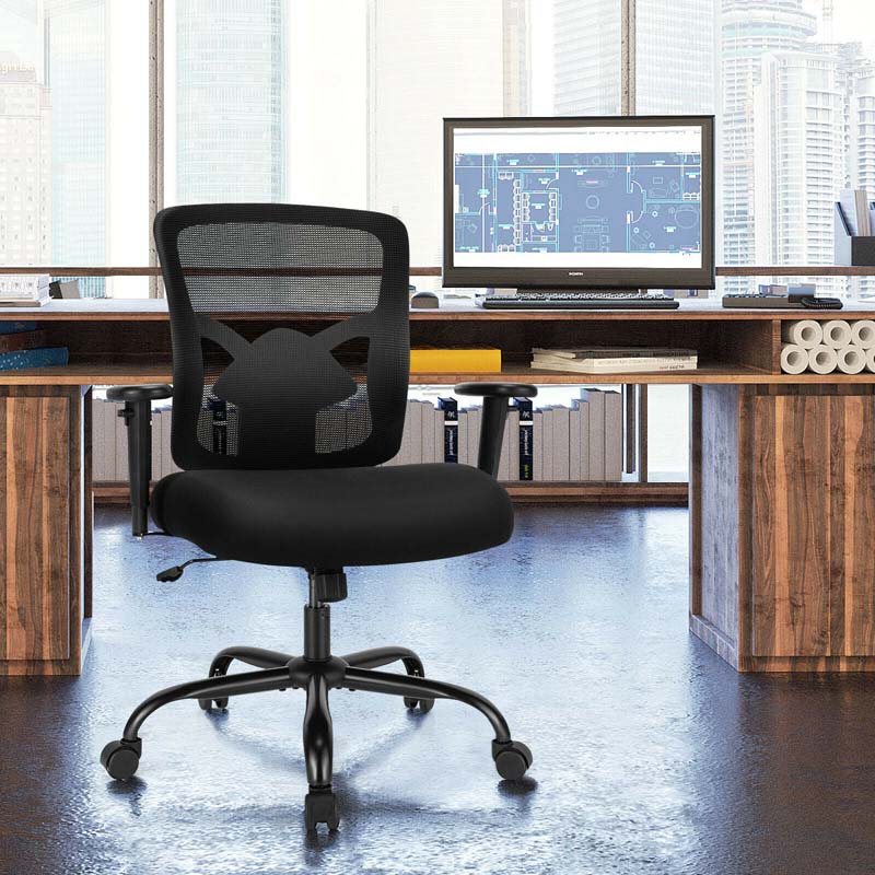 400 LBS Mesh Big & Tall Office Chair Ergonomic Executive Chair Rolling Swivel Computer Task Chair