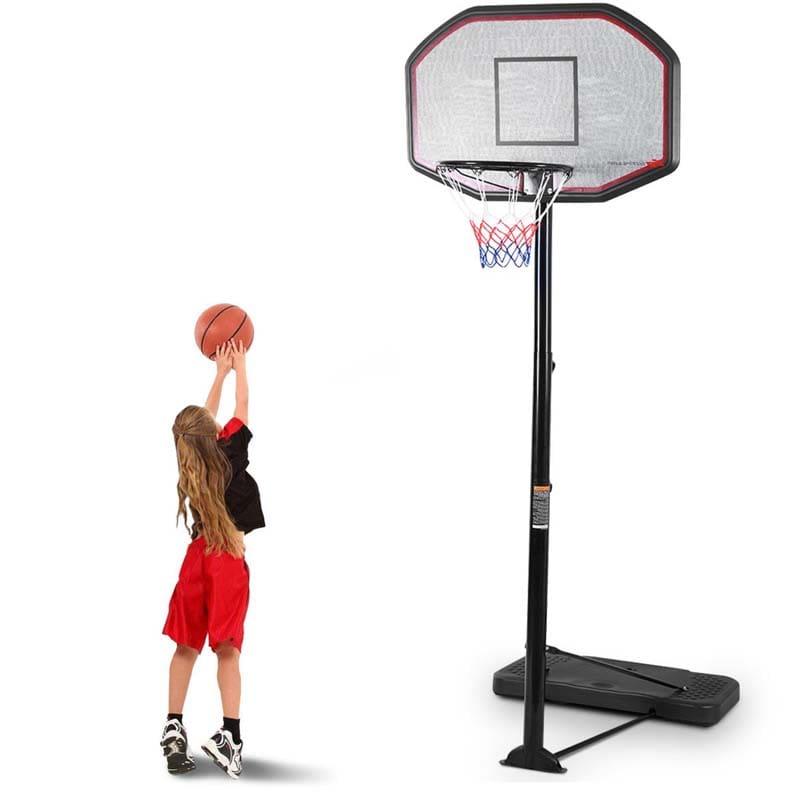 6.5-10FT Portable Basketball Hoop Outdoor Basketball Goal System with 43" Backboard & Fillable Base