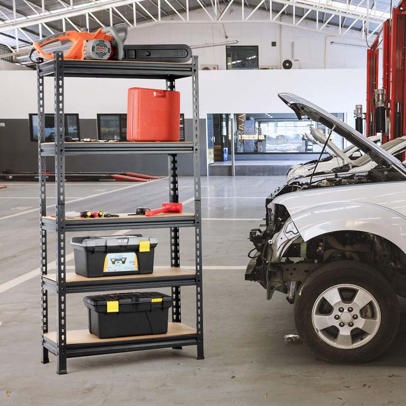 30" x 12" x 60" 5-Tier Heavy Duty Metal Storage Shelving Unit, Boltless Storage Rack Garage Utility Shelves