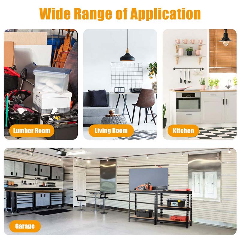 30" x 12" x 60" 5-Tier Heavy Duty Metal Storage Shelving Unit, Boltless Storage Rack Garage Utility Shelves