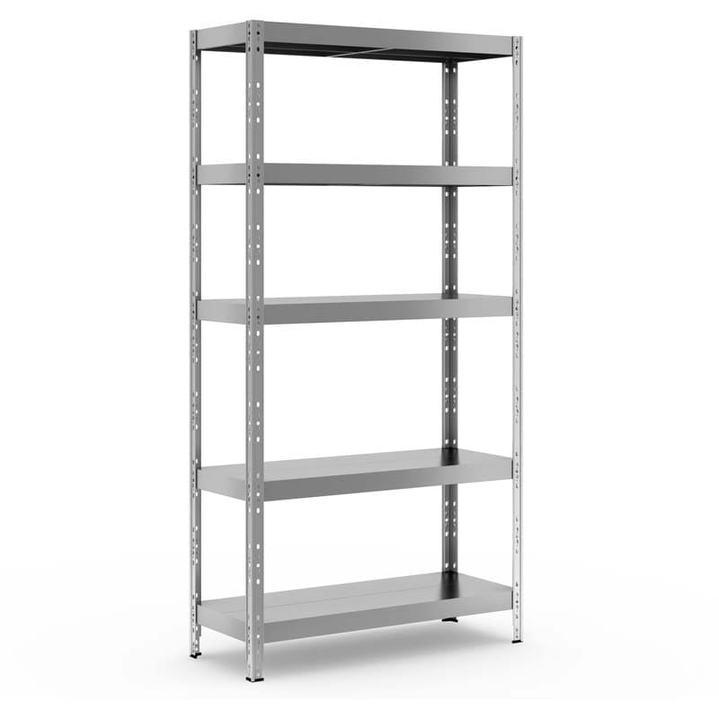 40" x 16" x 77.5" 5-Tier Heavy Duty Metal Storage Shelving Unit, 2860 lbs Load Capacity Adjustable Storage Racks