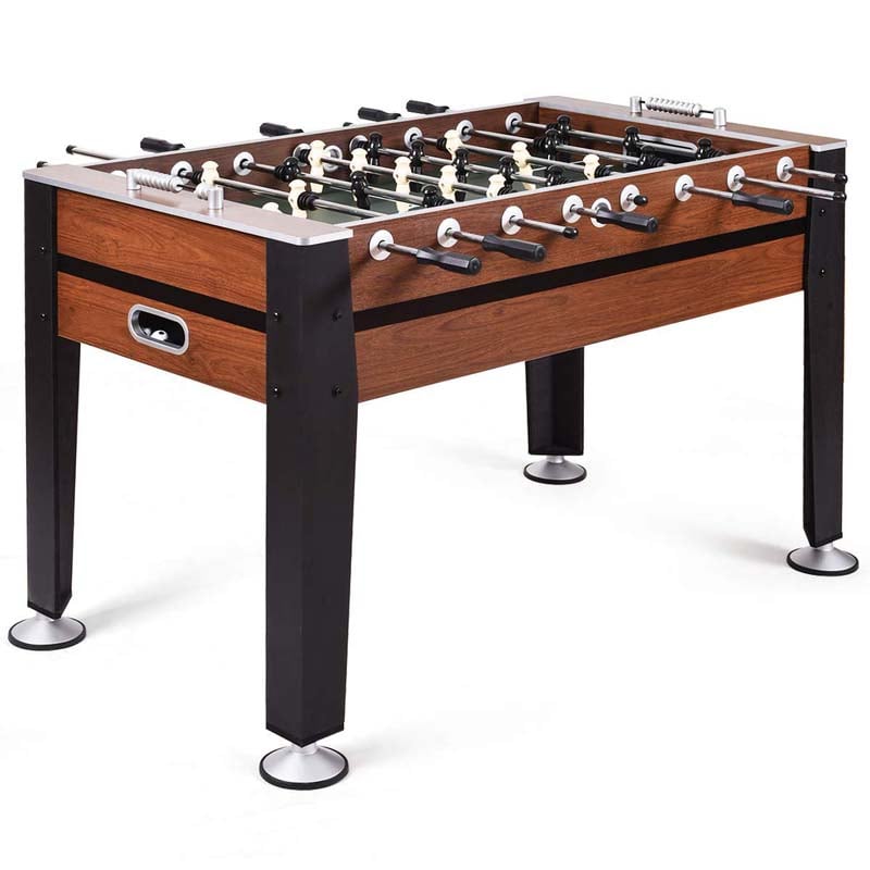 54" Wood Foosball Table Soccer Game Table Competition Sized Football Arcade for Game Room Sport