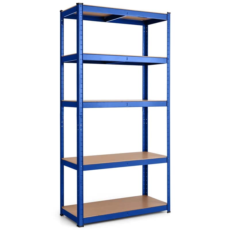 Blue 30" x 12" x 60" 5-Tier Storage Shelving Unit, 2000 lbs Capacity Heavy Duty Metal Utility Shelves, Adjustable Storage Racks