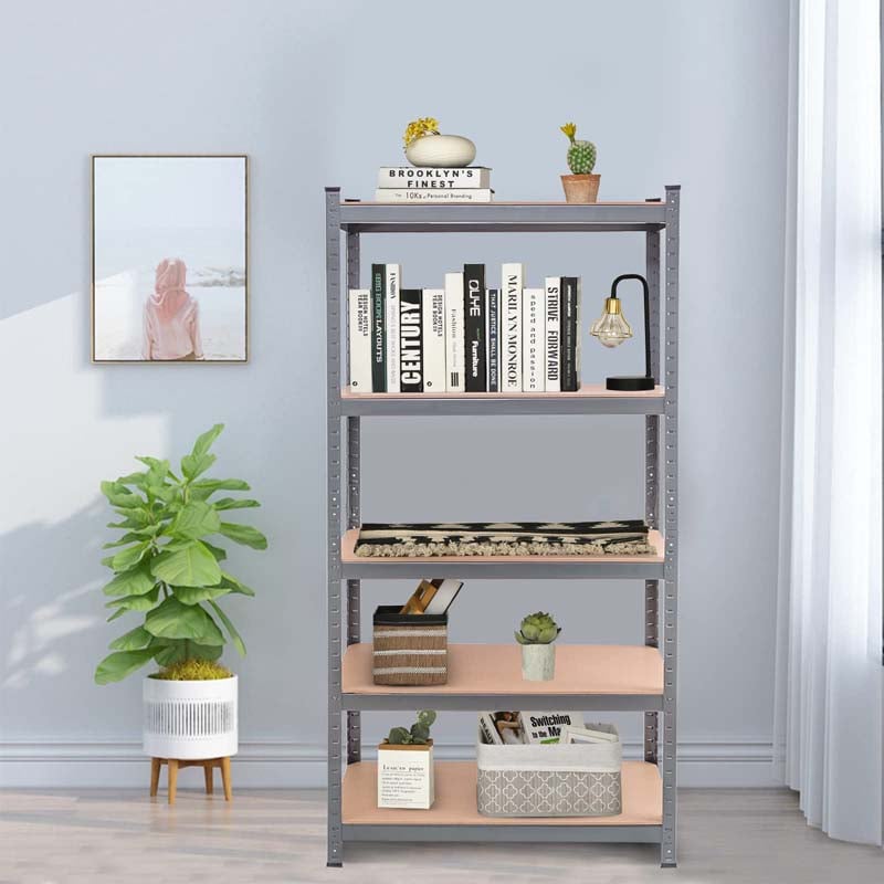 36" x 18" x 72" 5-Tier Storage Shelving Unit Adjustable Bolt-Free Utility Shelf Heavy Duty 2925LBS Garage Shelves