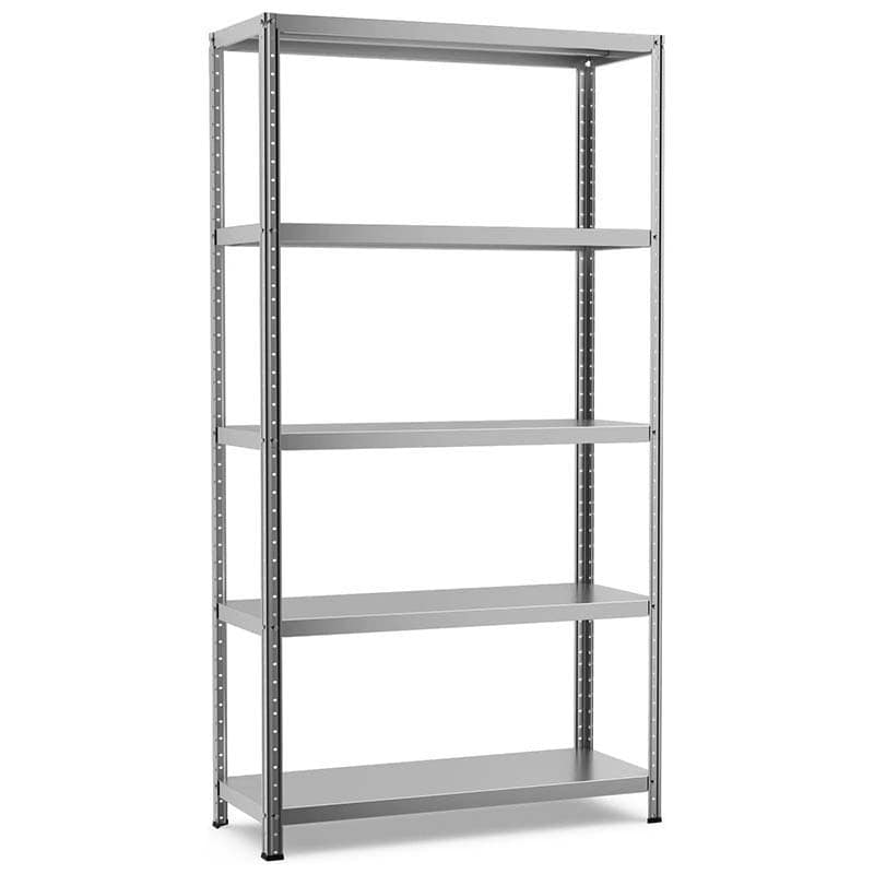 74" x 16" x 39" 5-Tier All Metal Storage Shelves Garage Shelving Units Tool Utility Shelves Adjustable Storage Racks