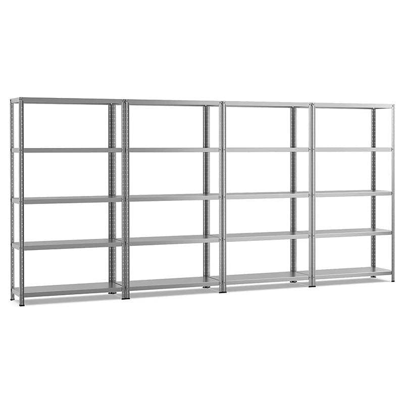 74" x 16" x 39" 5-Tier All Metal Storage Shelves Garage Shelving Units Tool Utility Shelves Adjustable Storage Racks