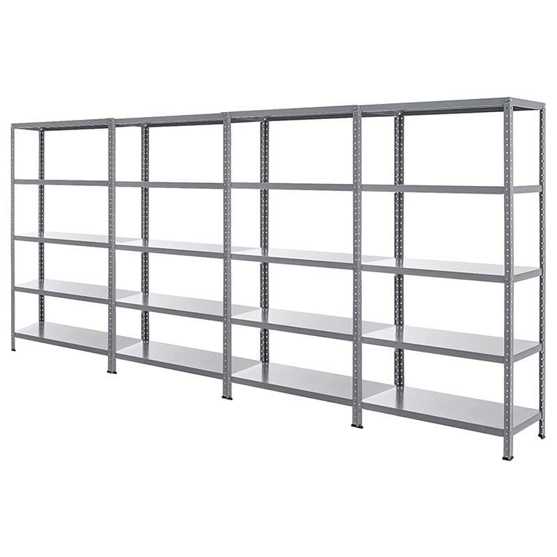 74" x 16" x 39" 5-Tier All Metal Storage Shelves Garage Shelving Units Tool Utility Shelves Adjustable Storage Racks