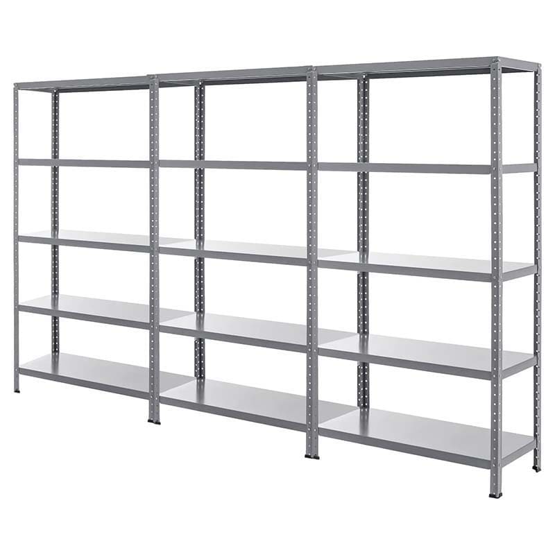 74" x 16" x 39" 5-Tier All Metal Storage Shelves Garage Shelving Units Tool Utility Shelves Adjustable Storage Racks