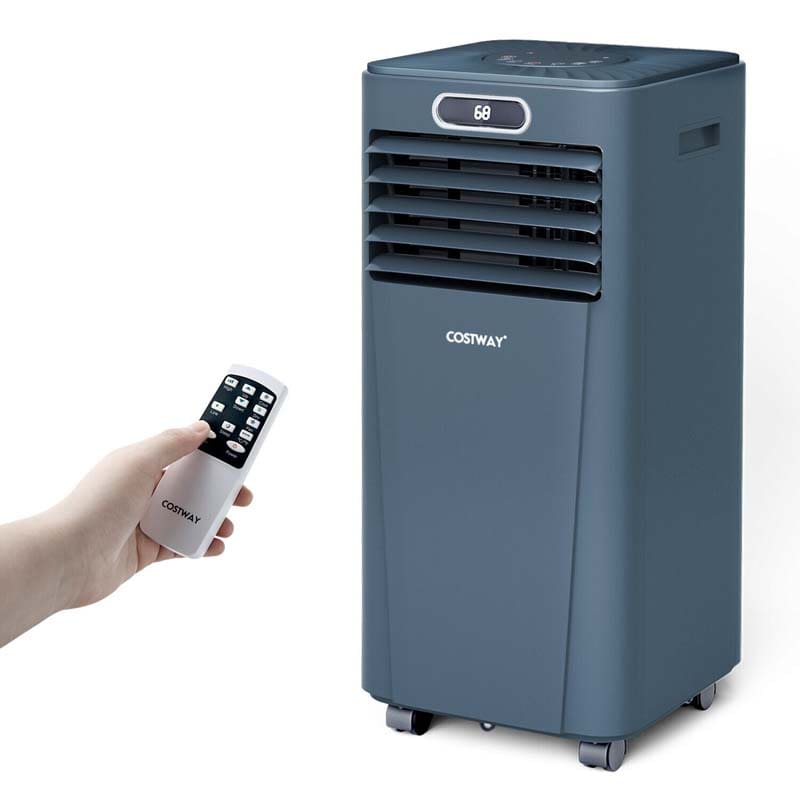 8000 BTU Portable Air Conditioner, 3-in-1 AC Unit, Fan & Dehumidifier with Remote, 24H Timer, Child Lock