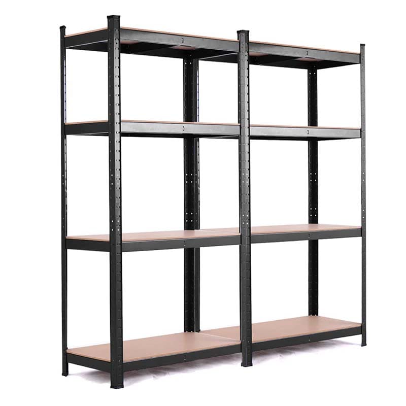 Black 32" x 16" x 63" 4-Tier Storage Shelving Unit, Heavy Duty Metal Garage Shelf, Adjustable Multi-Use Storage Racks