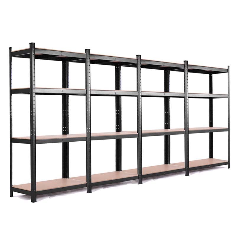 Black 32" x 16" x 63" 4-Tier Storage Shelving Unit, Heavy Duty Metal Garage Shelf, Adjustable Multi-Use Storage Racks