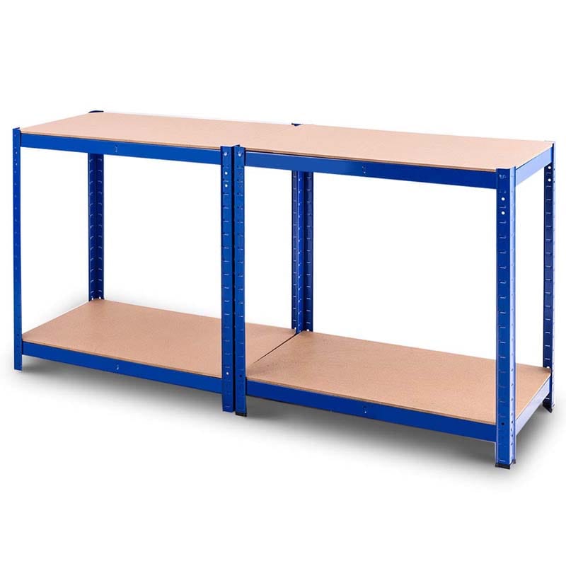 Blue 32" x 16" x 63" 4-Tier Storage Shelving Unit, Heavy Duty Metal Garage Shelf, Adjustable Multi-Use Storage Racks