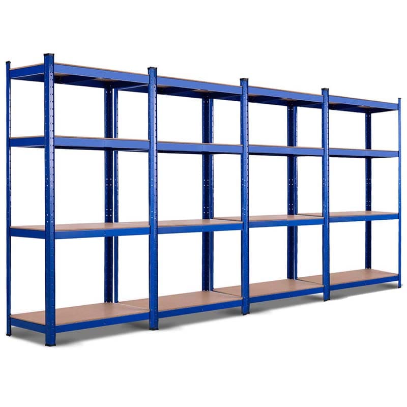 Blue 32" x 16" x 63" 4-Tier Storage Shelving Unit, Heavy Duty Metal Garage Shelf, Adjustable Multi-Use Storage Racks